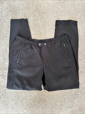 Paskho Black Chino style stretchy Pants Size XL